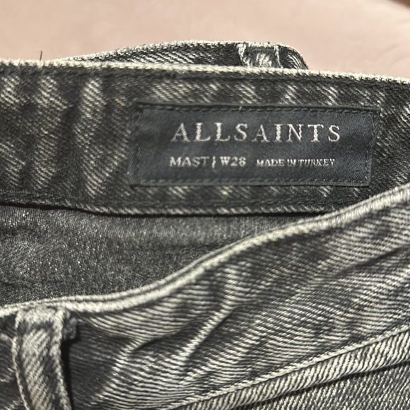 High rise straight jeans, size 28, All Saints - Picture 5 of 7